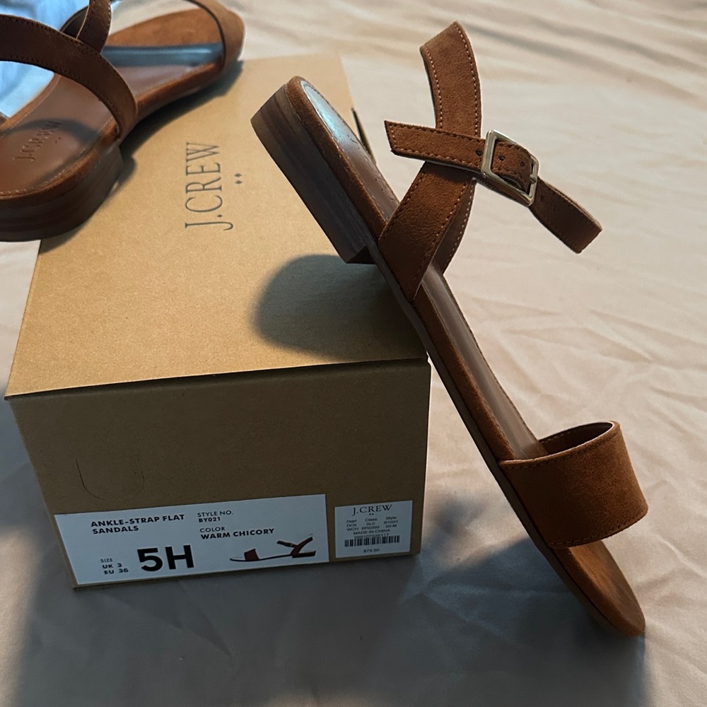 J. Crew Ankle Strap Sandals size 5.5